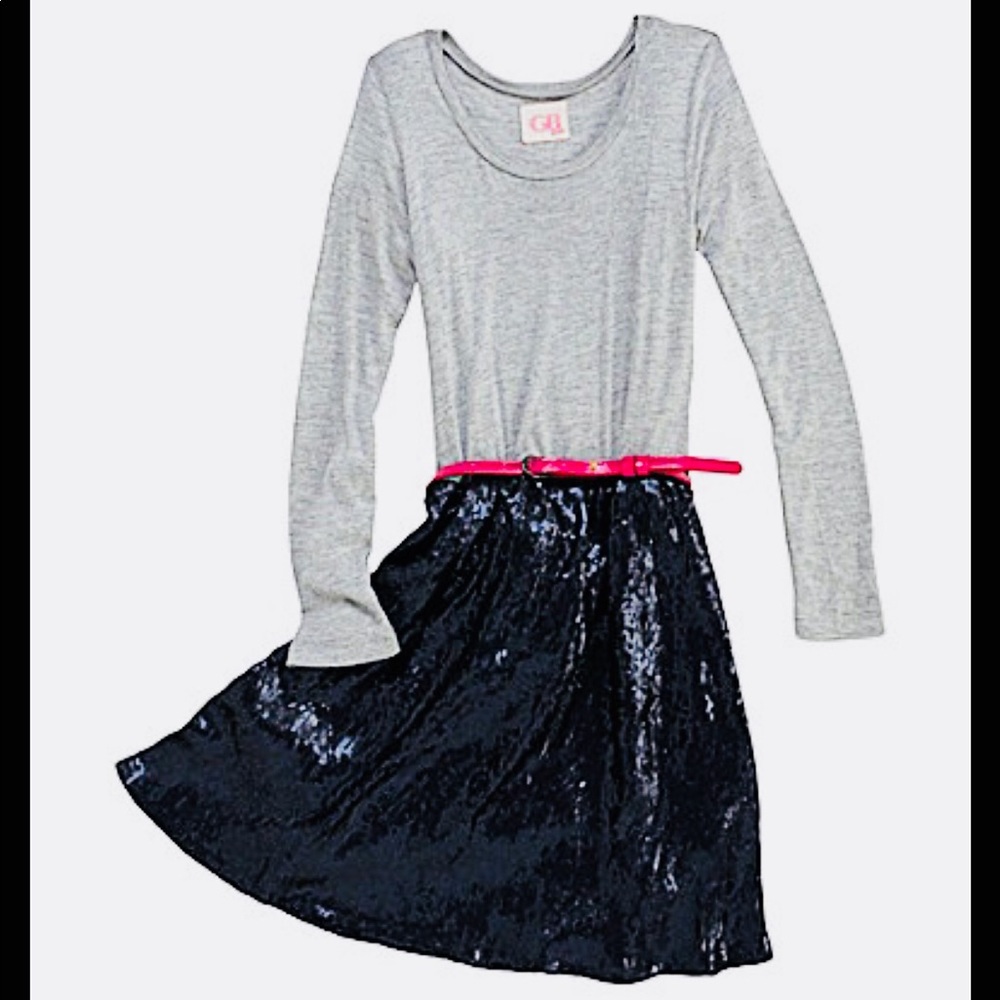 NWT GB Girls Sequence Dress Large